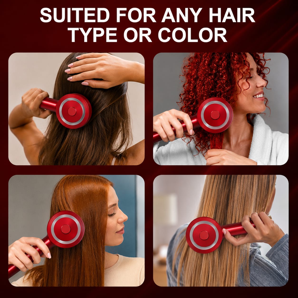Premium head scalp electric massager 2 in 1 hair oil applicator comb,Head scalp massaging brush