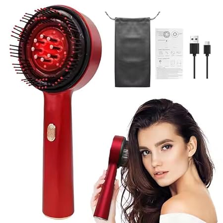 Premium head scalp electric massager 2 in 1 hair oil applicator comb,Head scalp massaging brush